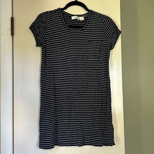 RD style navy striped dress